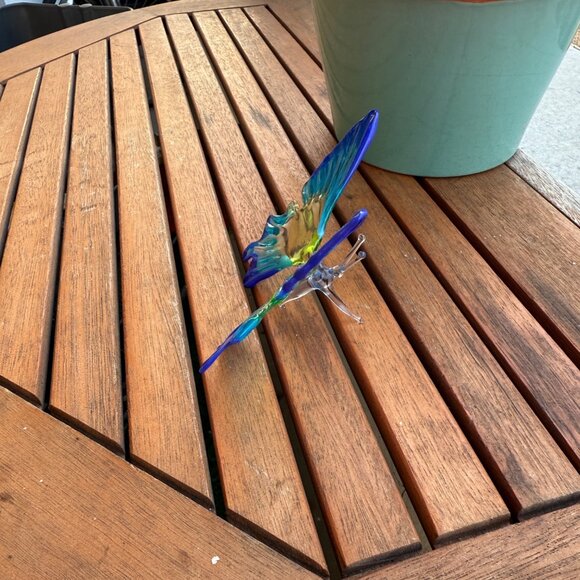 Handcrafted Murano Style Glass Butterfly - Picture 3 of 5